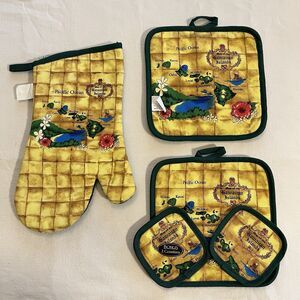 Brand New Hawaiian Islands Oven Mitt Pot Holder Coaster